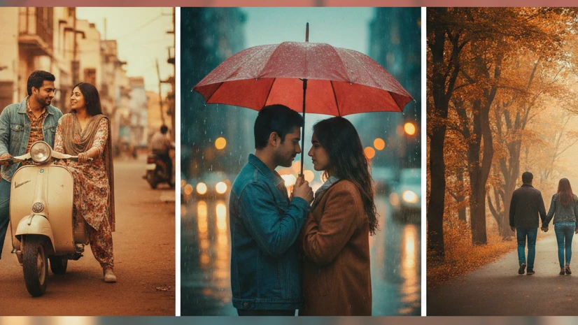 Gemini AI Photo Prompt Copy Paste Couples | Moody Retro Romantic Photography 2026