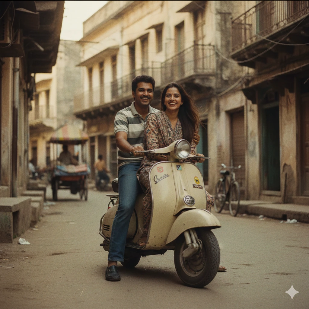 Gemini AI Photo Prompt Copy Paste Couples | Moody Retro Romantic Photography 2026